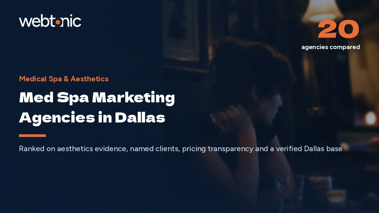 Nobody in Dallas Posts a Rate: Med Spa Marketing Agencies for 2026 — Web Tonic blog thumbnail