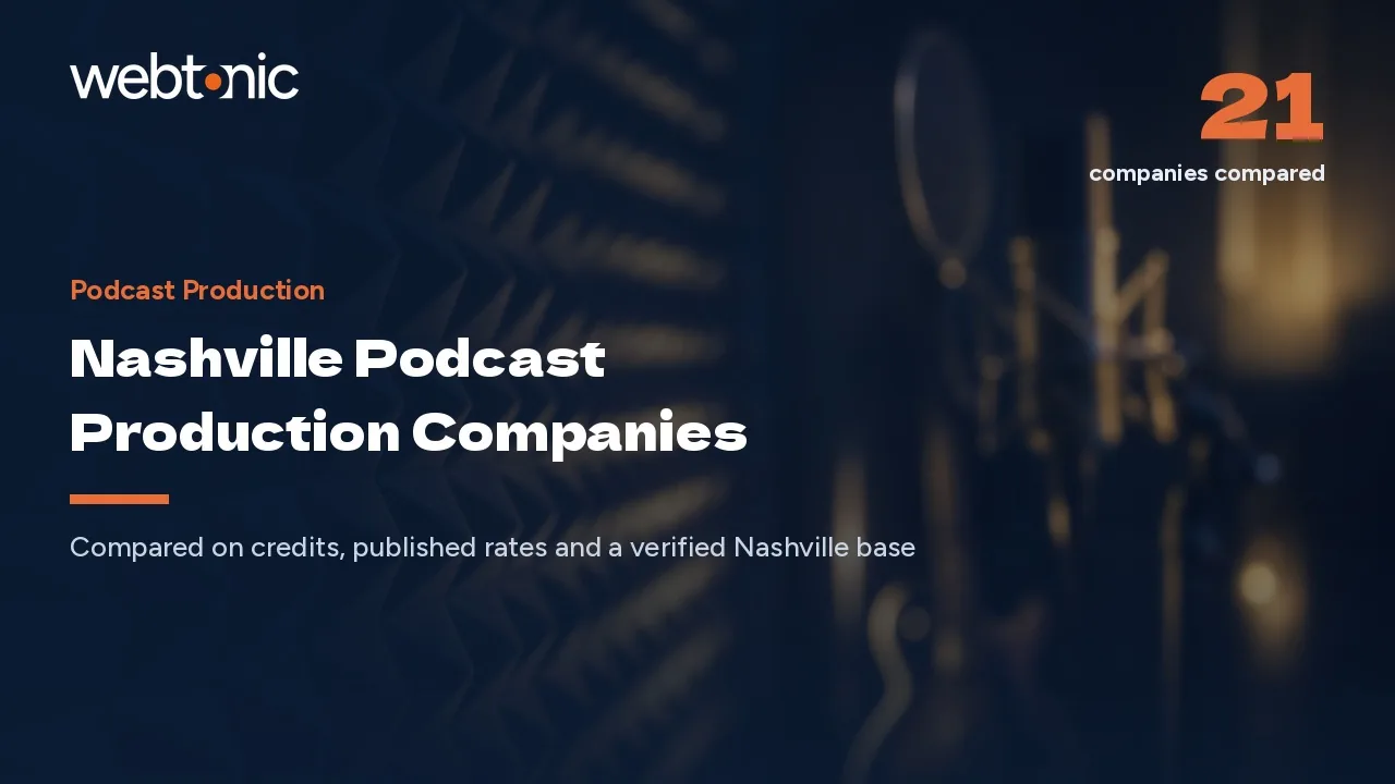 Twenty-One Nashville Podcast Production Companies for 2026 — Web Tonic blog thumbnail
