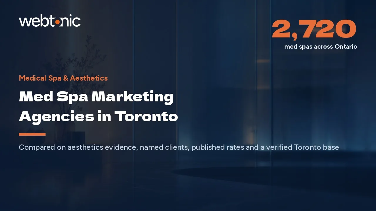 Twenty-One Toronto Med Spa Marketing Agencies Worth Comparing in 2026 — Web Tonic blog thumbnail