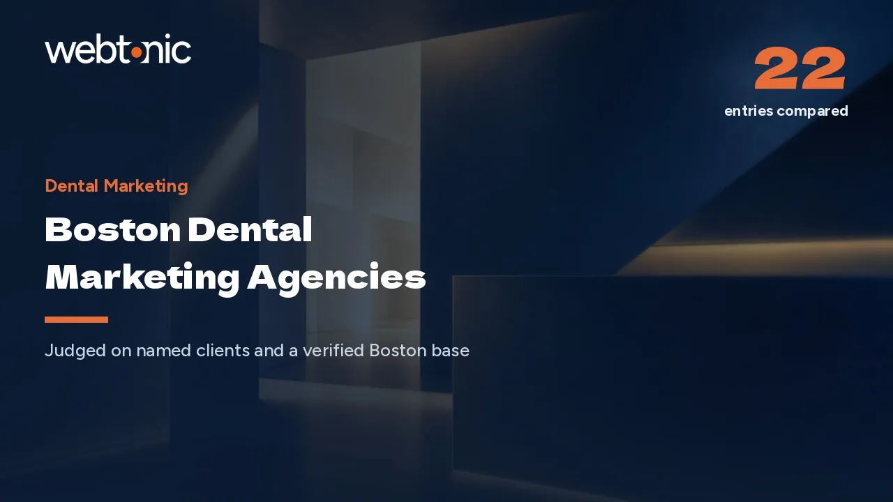 Nobody Posts a Price: Boston Dental Marketing Agencies for 2026 — Web Tonic blog thumbnail