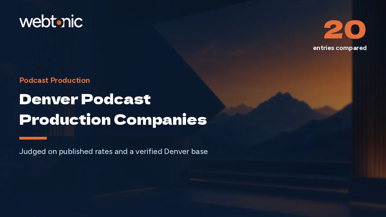 Who Actually Records in Denver? Podcast Production Companies for 2026 — Web Tonic blog thumbnail