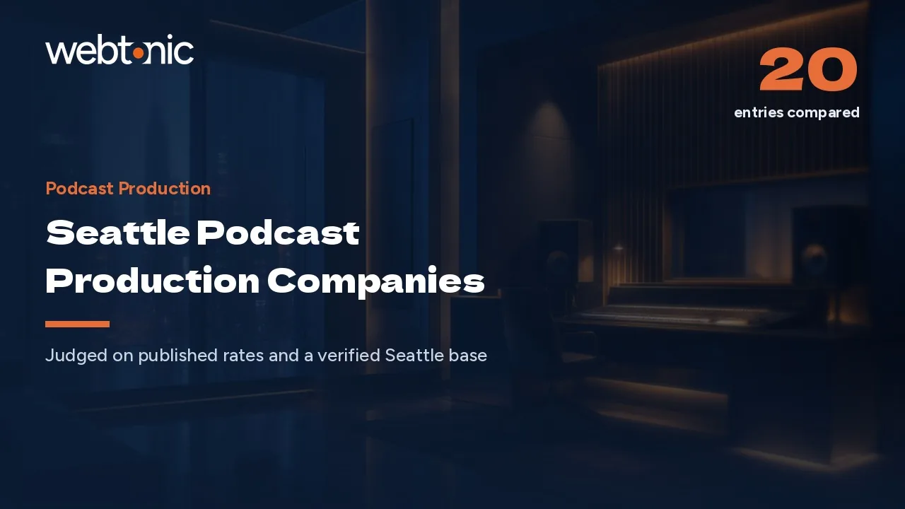 Seattle Names Its Clients: Podcast Production Companies for 2026 — Web Tonic blog thumbnail