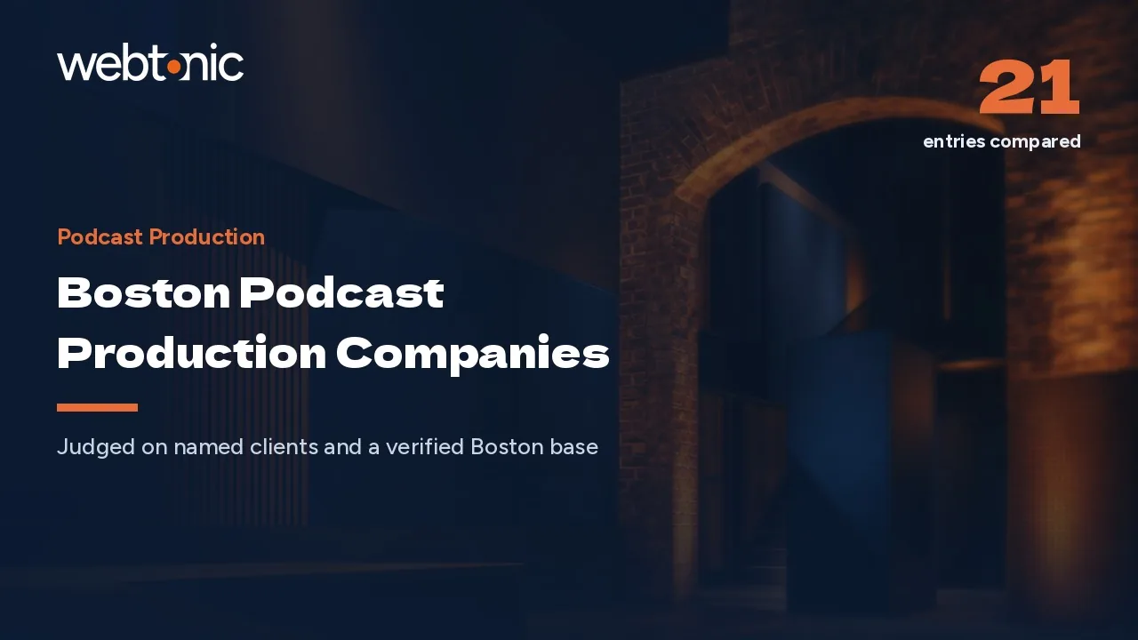 Boston Podcast Production: Twenty-One Companies Reviewed for 2026 — Web Tonic blog thumbnail