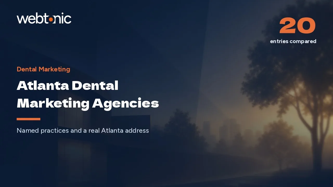 3,637 Practices, One Metro: Atlanta Dental Marketing Agencies in 2026 — Web Tonic blog thumbnail