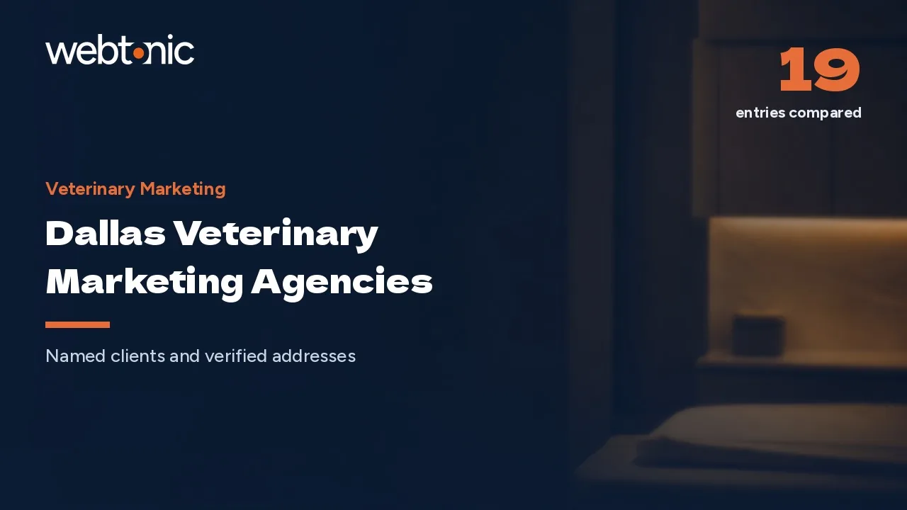 Four Sit in Dallas Itself: Veterinary Marketing Agencies for 2026 — Web Tonic blog thumbnail