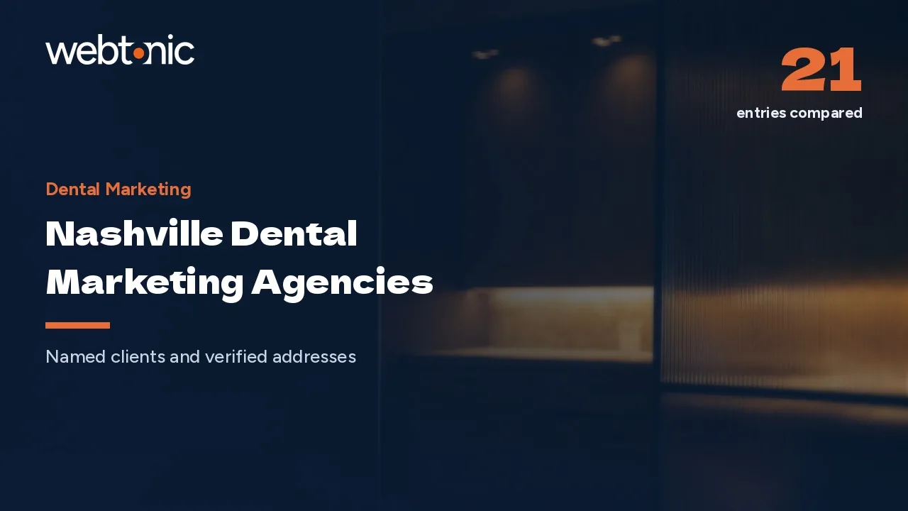 Nashville Dental Marketing Agencies: The 2026 Evidence Review — Web Tonic blog thumbnail