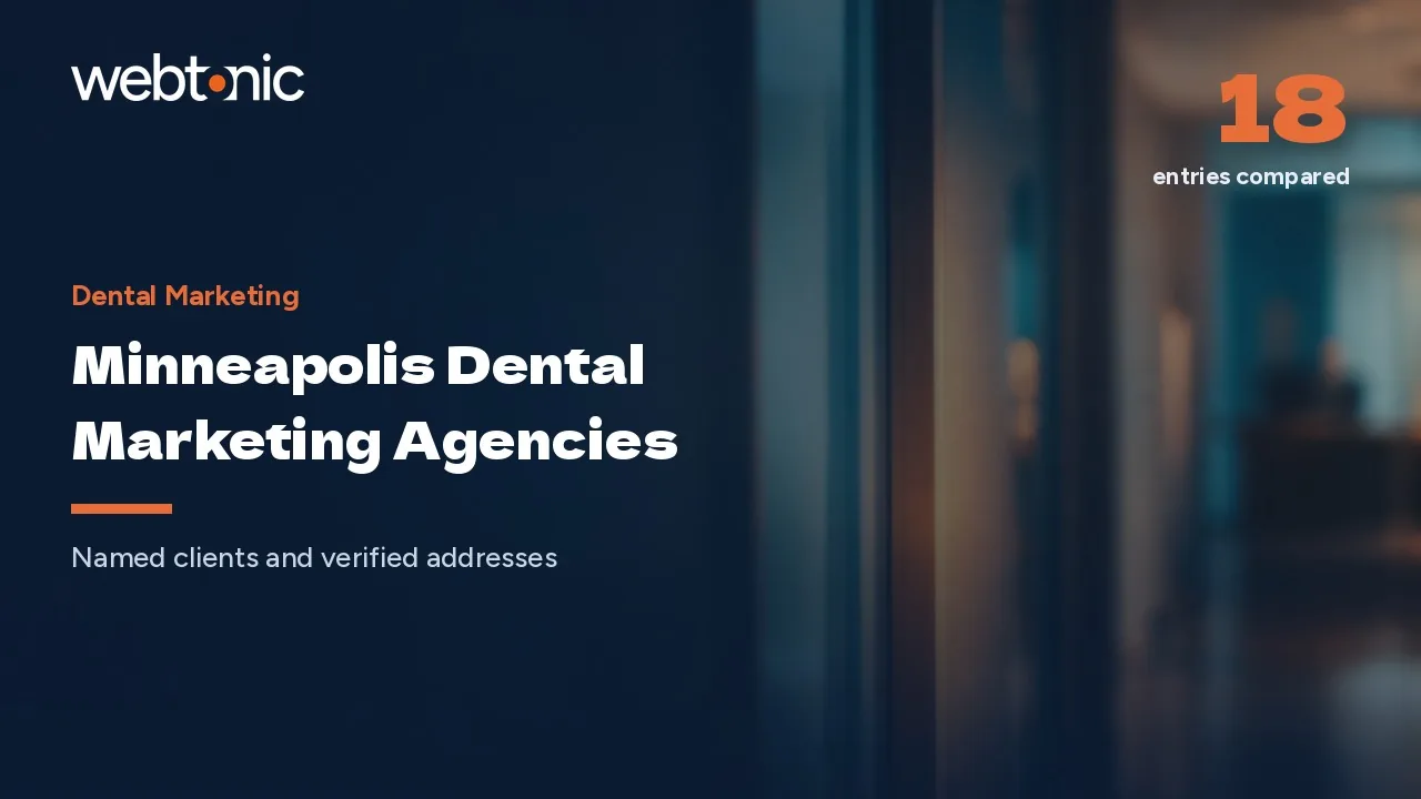 Which Minneapolis Dental Marketing Agencies Name a Client in 2026? — Web Tonic blog thumbnail