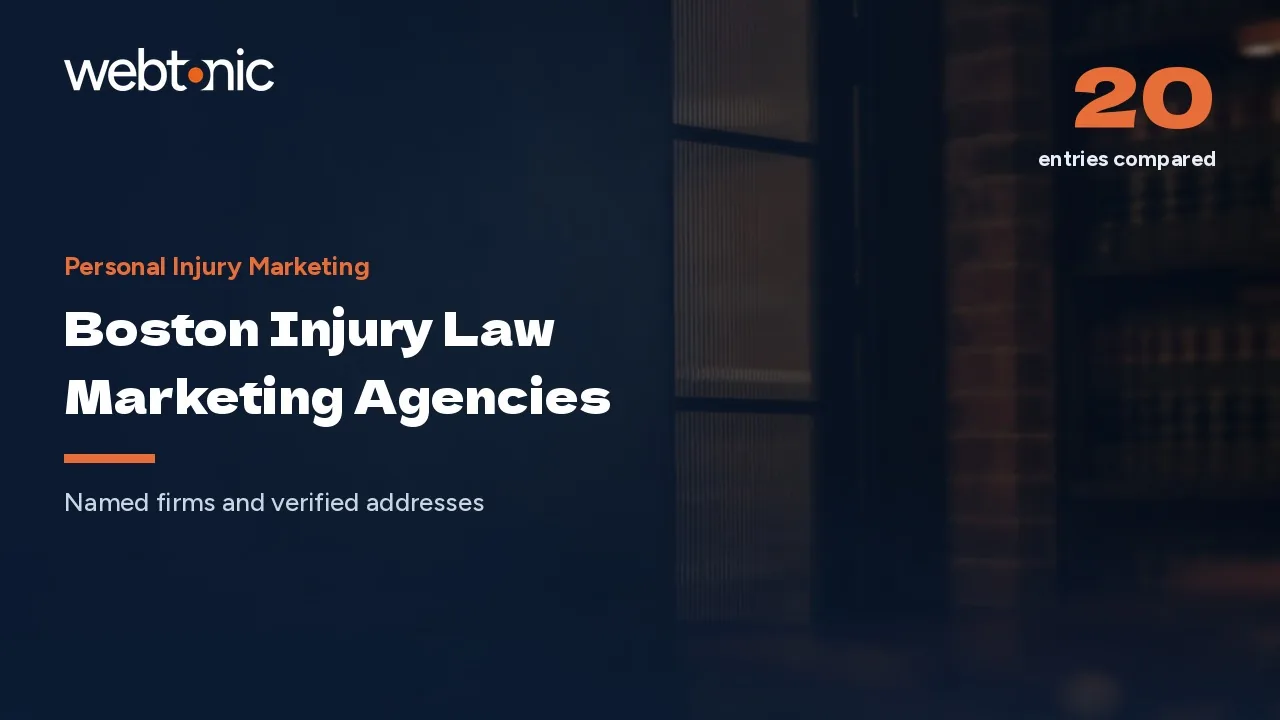 Nine Name a Firm: Boston Personal Injury Marketing Agencies for 2026 — Web Tonic blog thumbnail