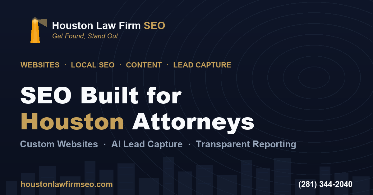 Houston Law Firm SEO Logo