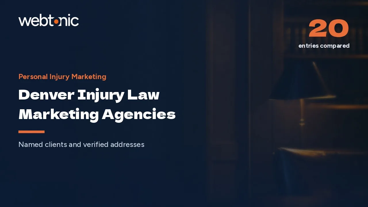 Who Really Works in Denver? Injury Marketing Agencies for 2026 — Web Tonic blog thumbnail