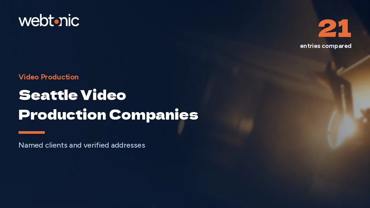 Seattle Video Production Companies: The 2026 Shortlist — Web Tonic blog thumbnail
