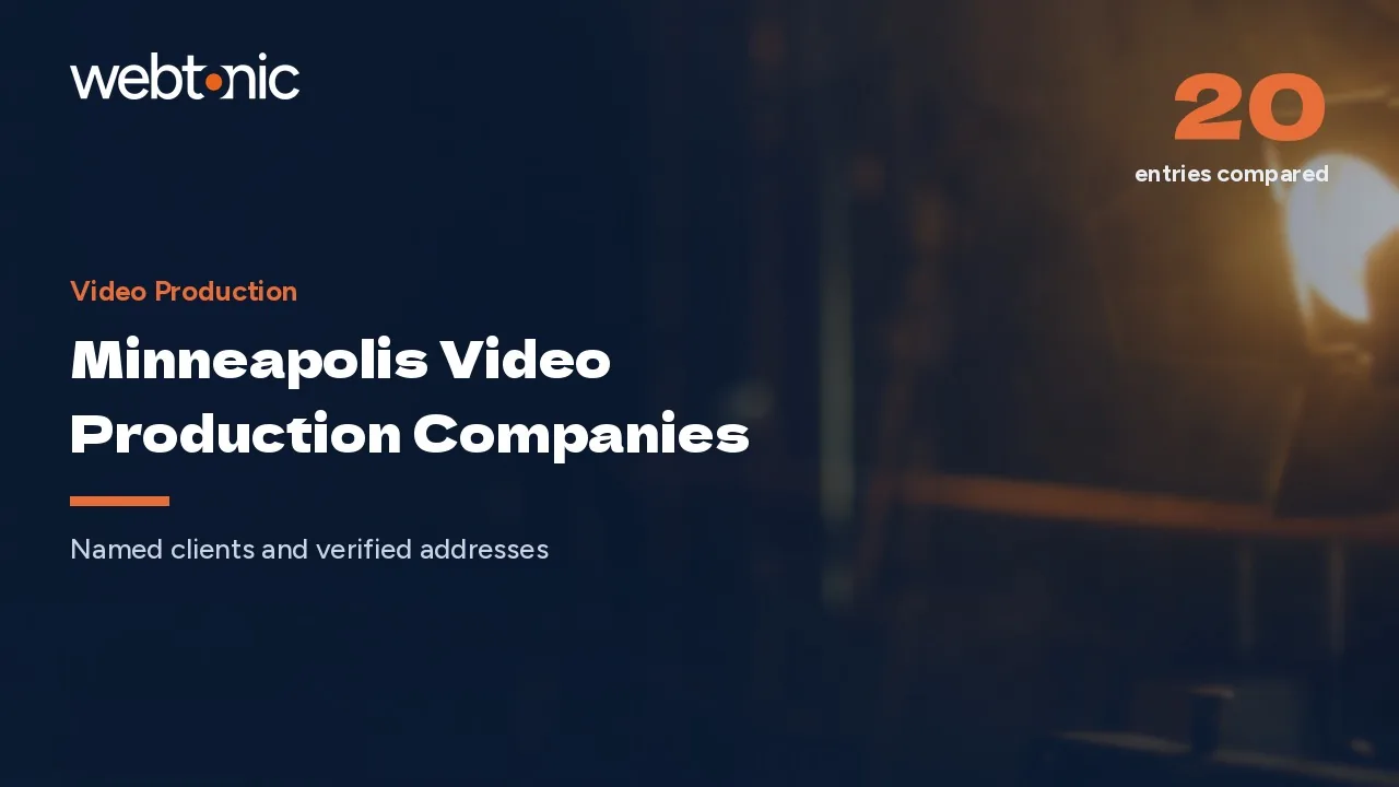 20 Minneapolis Video Production Companies Compared for 2026 — Web Tonic blog thumbnail