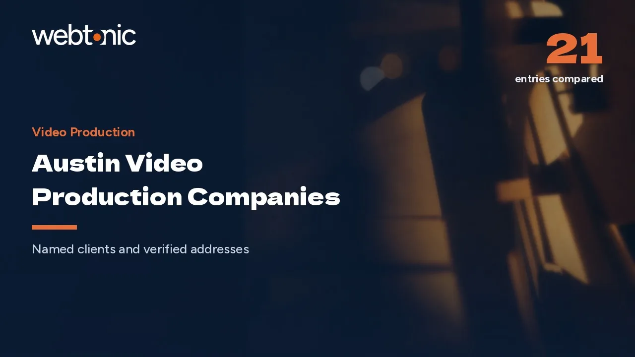 Twenty Austin Video Production Companies Worth Knowing in 2026 — Web Tonic blog thumbnail