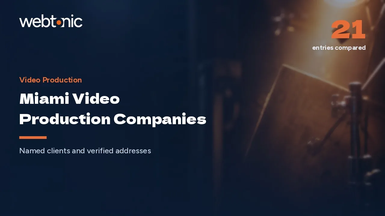 Eighteen of Twenty Name a Client: Miami Video Production in 2026 — Web Tonic blog thumbnail