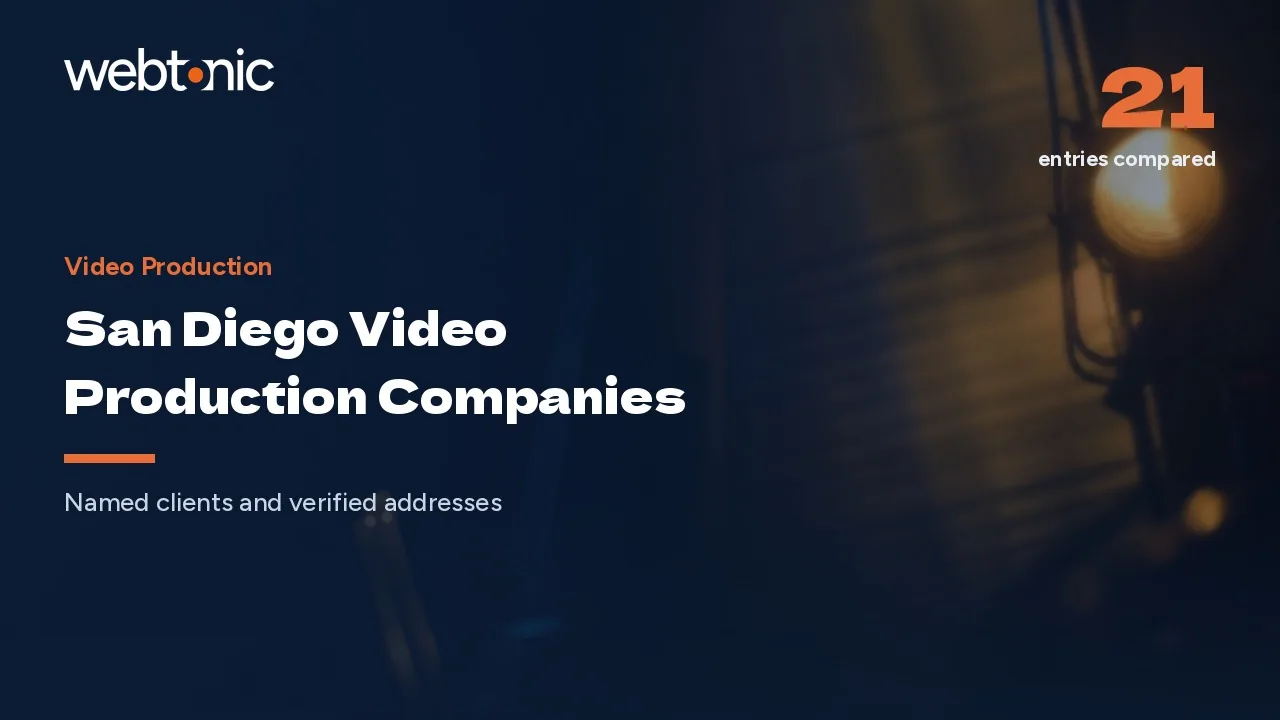 What San Diego Video Production Firms Actually Publish in 2026 — Web Tonic blog thumbnail