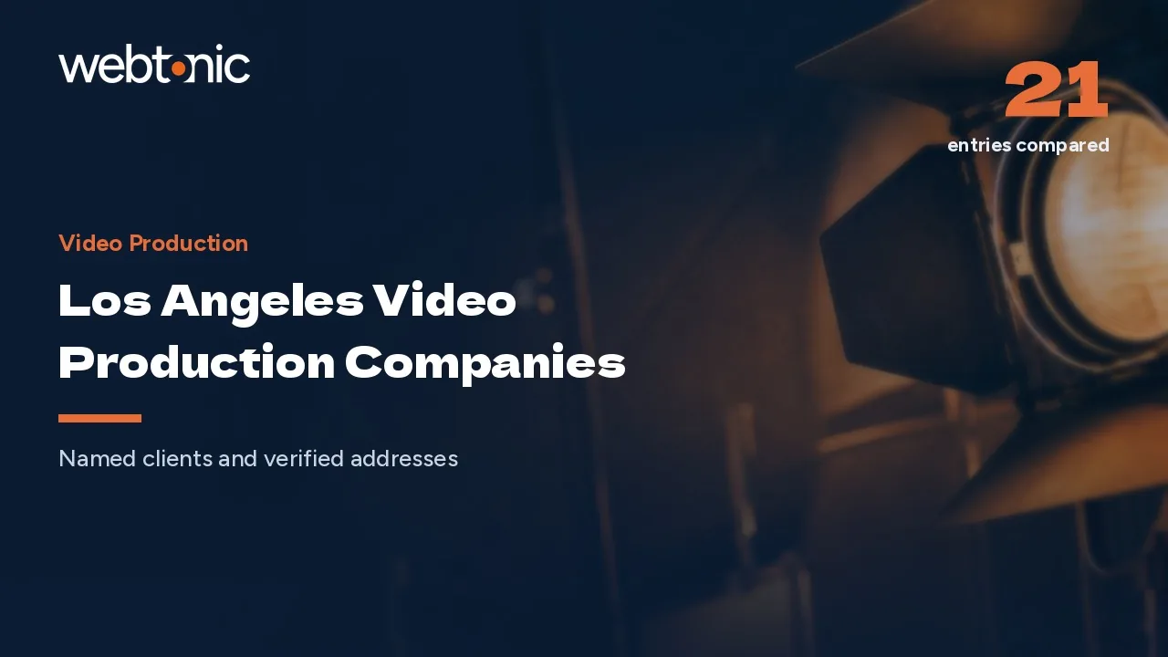 Los Angeles Video Production Companies: A 2026 Buyer's Guide — Web Tonic blog thumbnail