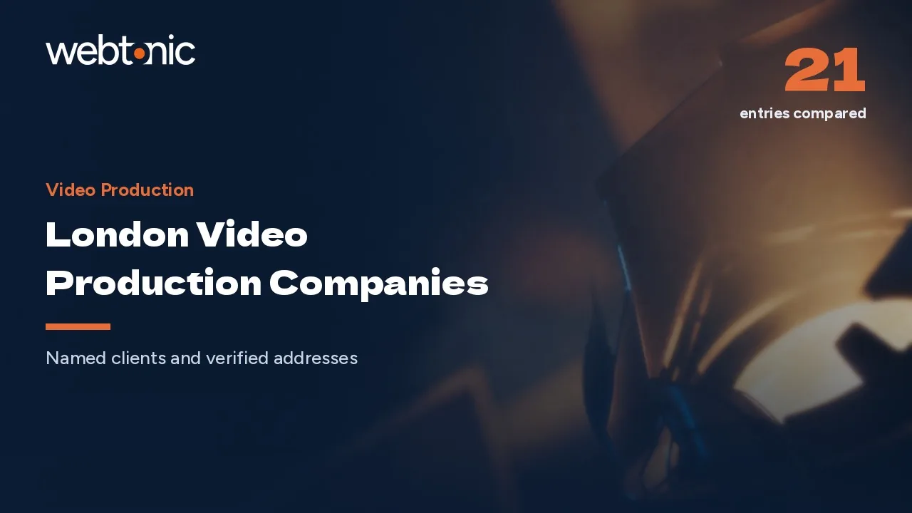 All Twenty Name Clients: London Video Production Companies in 2026 — Web Tonic blog thumbnail
