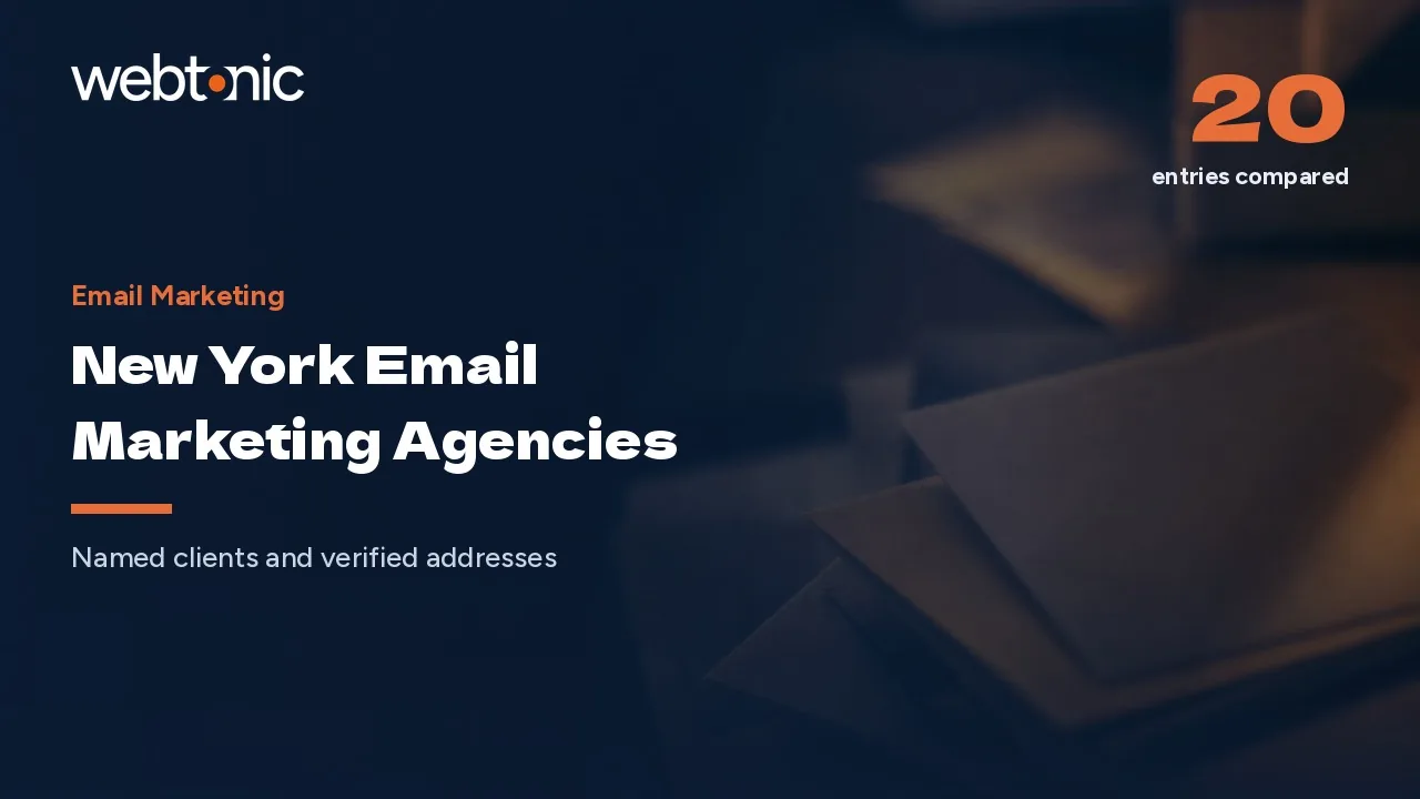 New York Email Marketing Agencies, Reviewed for 2026 — Web Tonic blog thumbnail