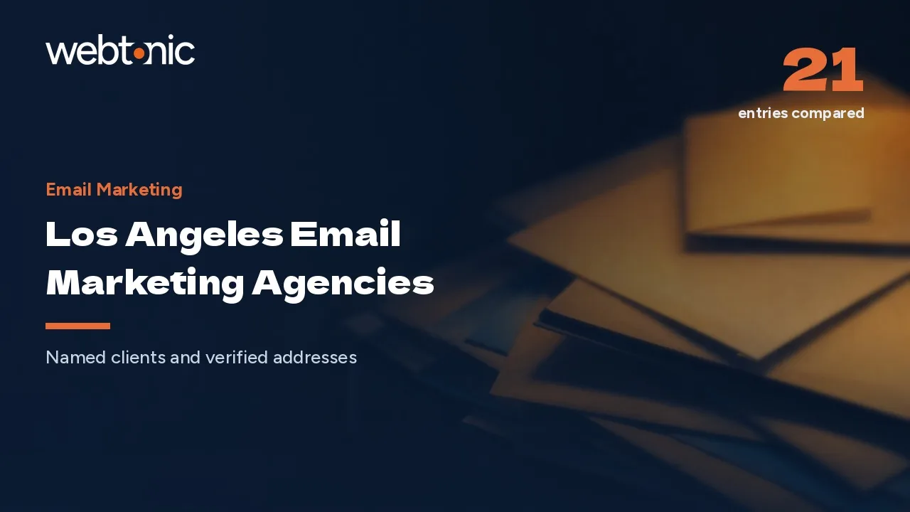Twenty Los Angeles Email Marketing Agencies Worth Knowing in 2026 — Web Tonic blog thumbnail