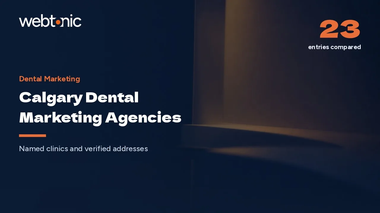 Calgary Dental Marketing Agencies: 22 Firms Compared for 2026 — Web Tonic blog thumbnail