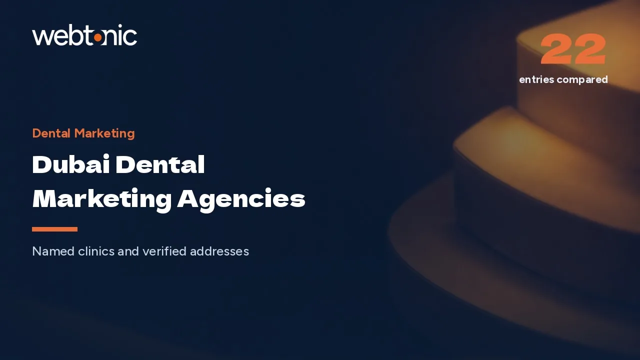 Dubai Dental Marketing Agencies, From Compliance to Conversion in 2026 — Web Tonic blog thumbnail