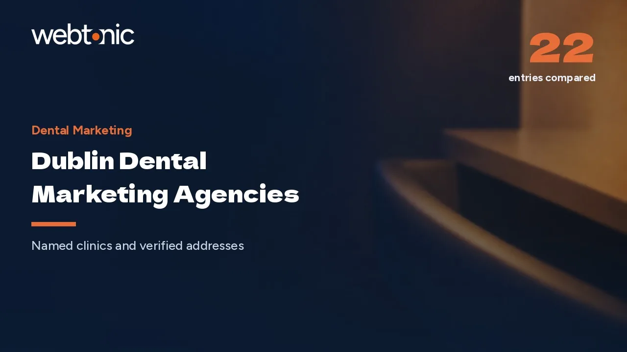Seven Dublin Dental Marketing Agencies Name Their Clinics in 2026 — Web Tonic blog thumbnail