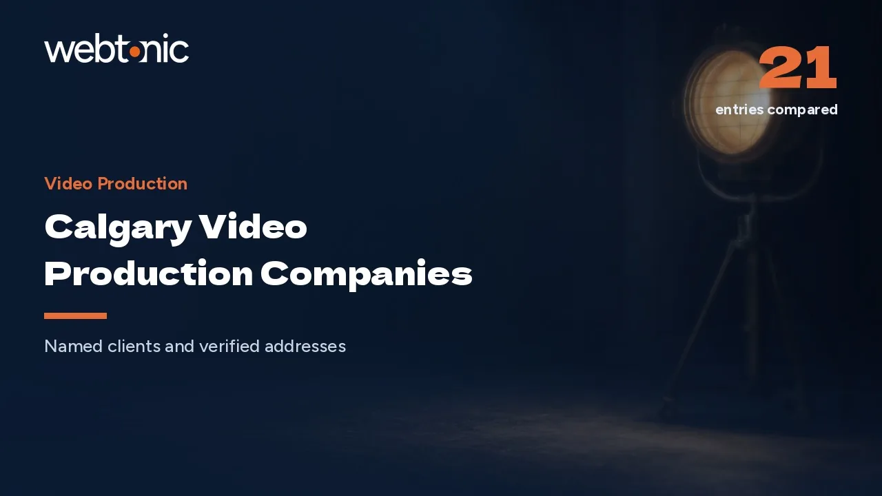 Every One of These 20 Calgary Video Studios Is Local in 2026 — Web Tonic blog thumbnail