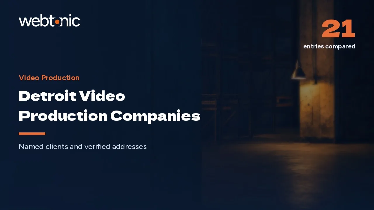 Detroit Video Production Companies, Address by Address in 2026 — Web Tonic blog thumbnail