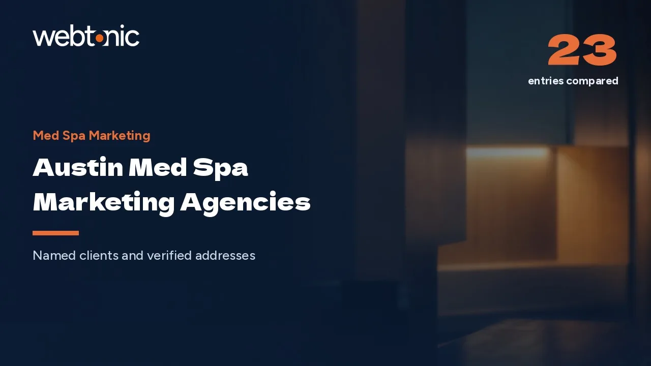 Twenty-Two Austin Med Spa Marketing Agencies, Compared for 2026 — Web Tonic blog thumbnail