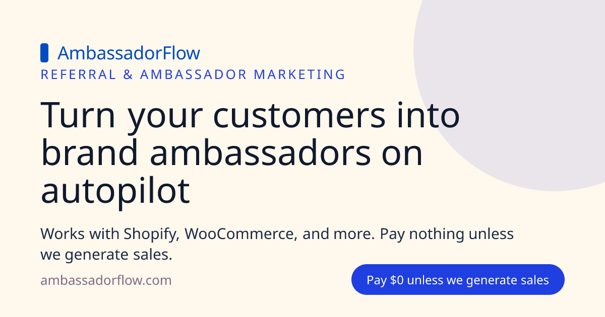 AmbassadorFlow Logo