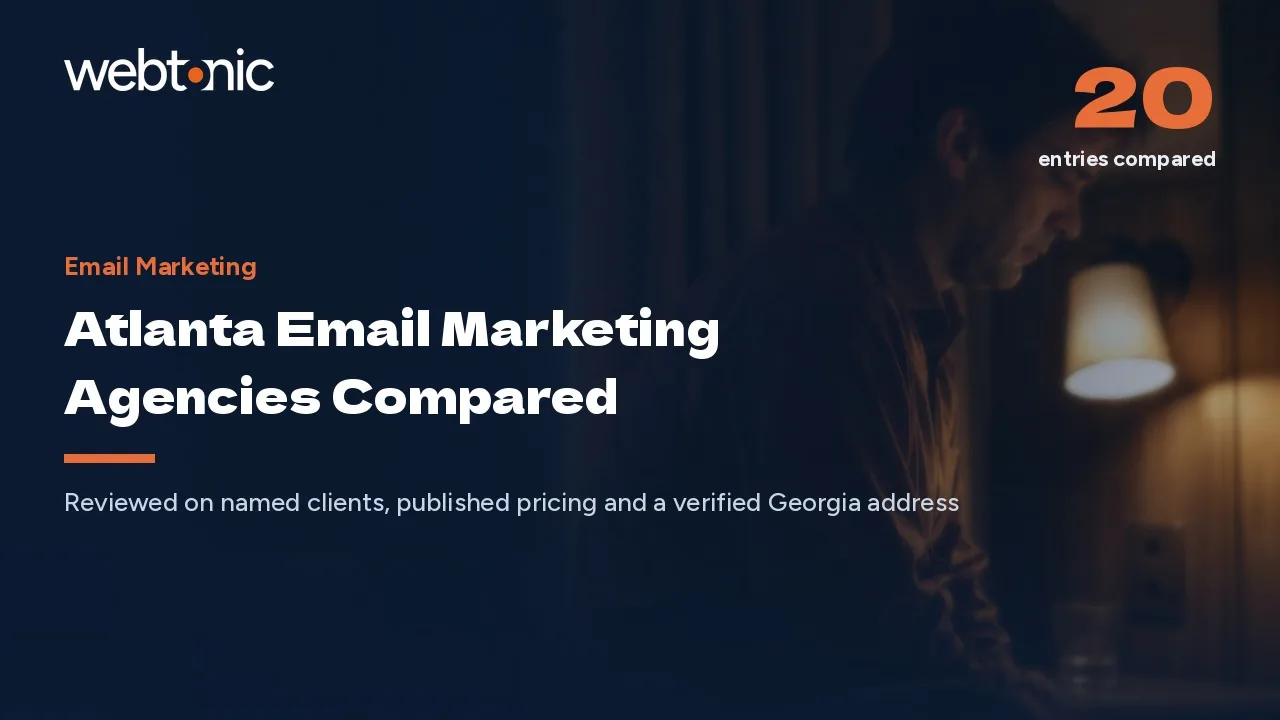 Atlanta Email Marketing Agencies: One Price, Eight Named Clients in 2026 — Web Tonic blog thumbnail
