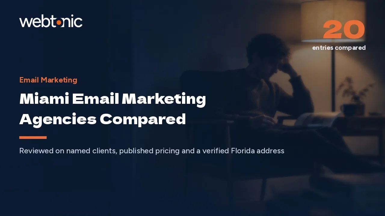 Nineteen Miami Email Marketing Agencies and What They Prove in 2026 — Web Tonic blog thumbnail