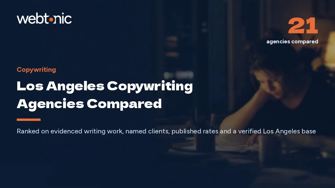 21 Los Angeles Copywriting Agencies, Ranked for 2026 — Web Tonic blog thumbnail