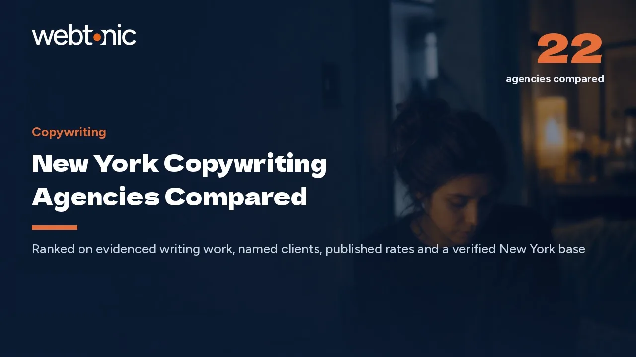 Who Writes the Words? 22 New York Copywriting Agencies in 2026 — Web Tonic blog thumbnail