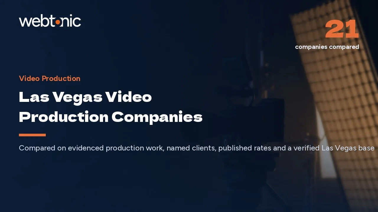 One of 20 Publishes a Rate: Las Vegas Video Production in 2026 — Web Tonic blog thumbnail