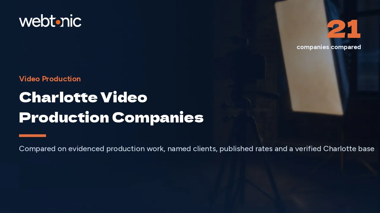 21 Charlotte Video Production Companies to Shortlist in 2026 — Web Tonic blog thumbnail