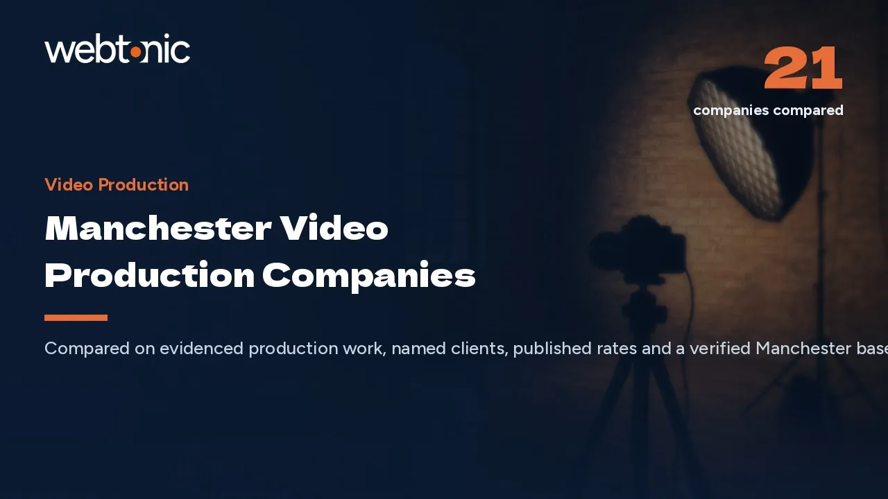 Manchester Video Production Companies Compared for 2026 — Web Tonic blog thumbnail