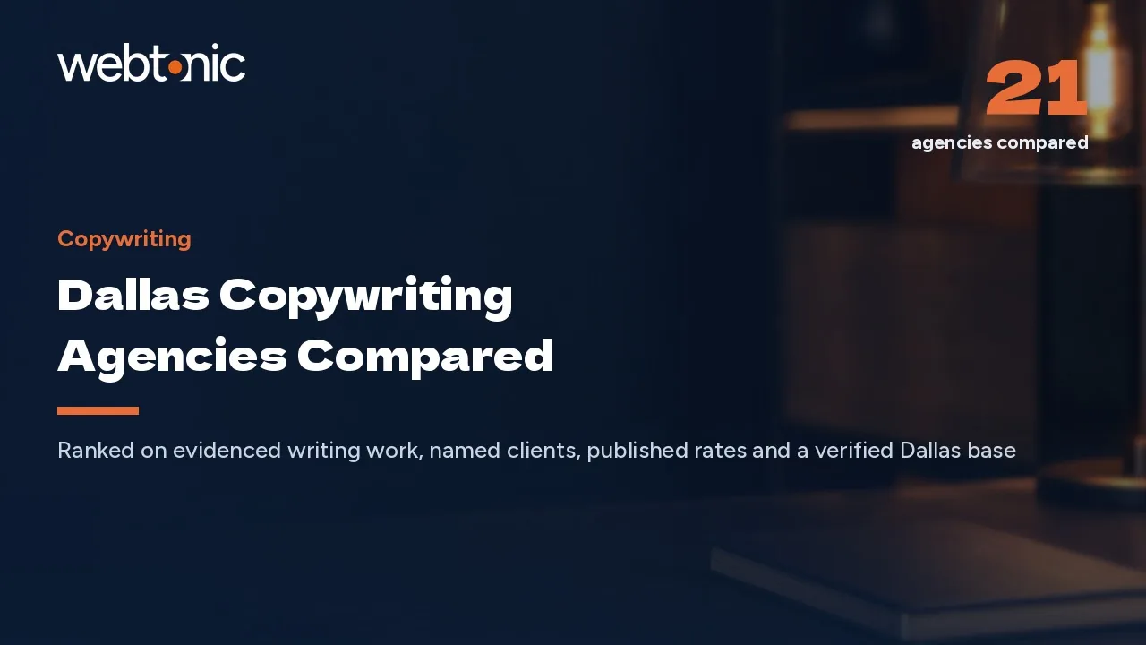 Who Writes Dallas Copy? 21 Agencies Assessed for 2026 — Web Tonic blog thumbnail