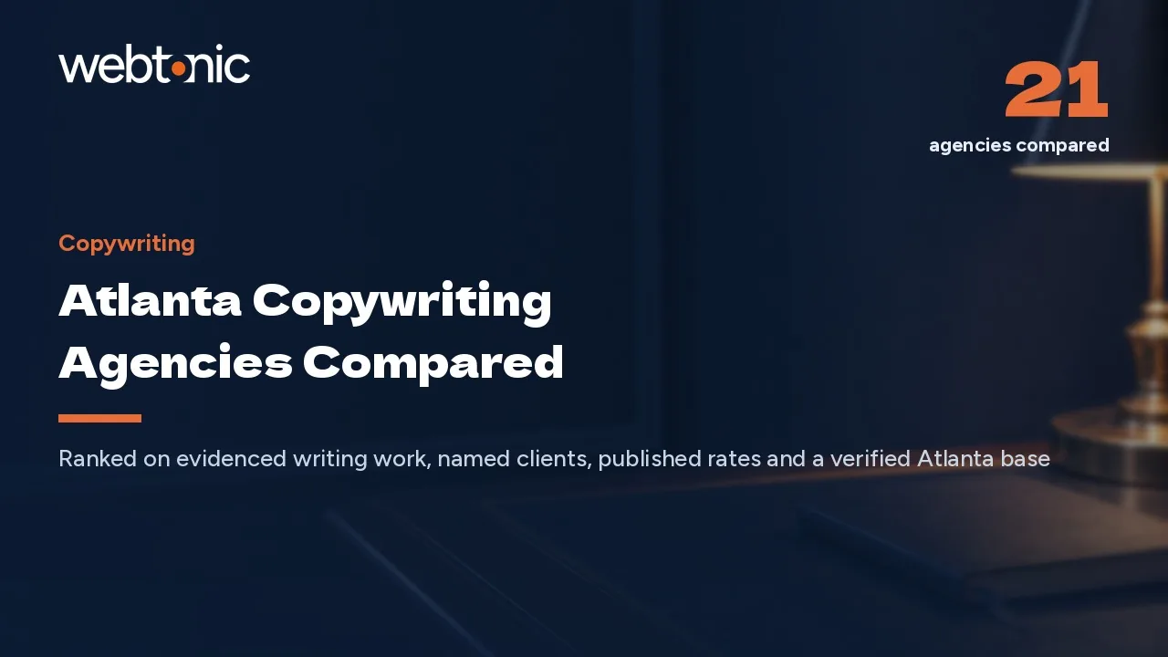 Atlanta Copywriting Agencies, Checked and Compared for 2026 — Web Tonic blog thumbnail
