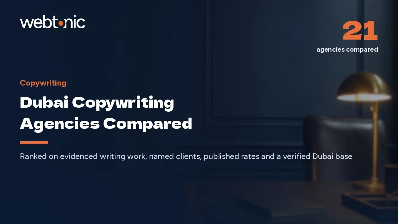 Dubai Copywriting Agencies: What 21 Firms Publish in 2026 — Web Tonic blog thumbnail