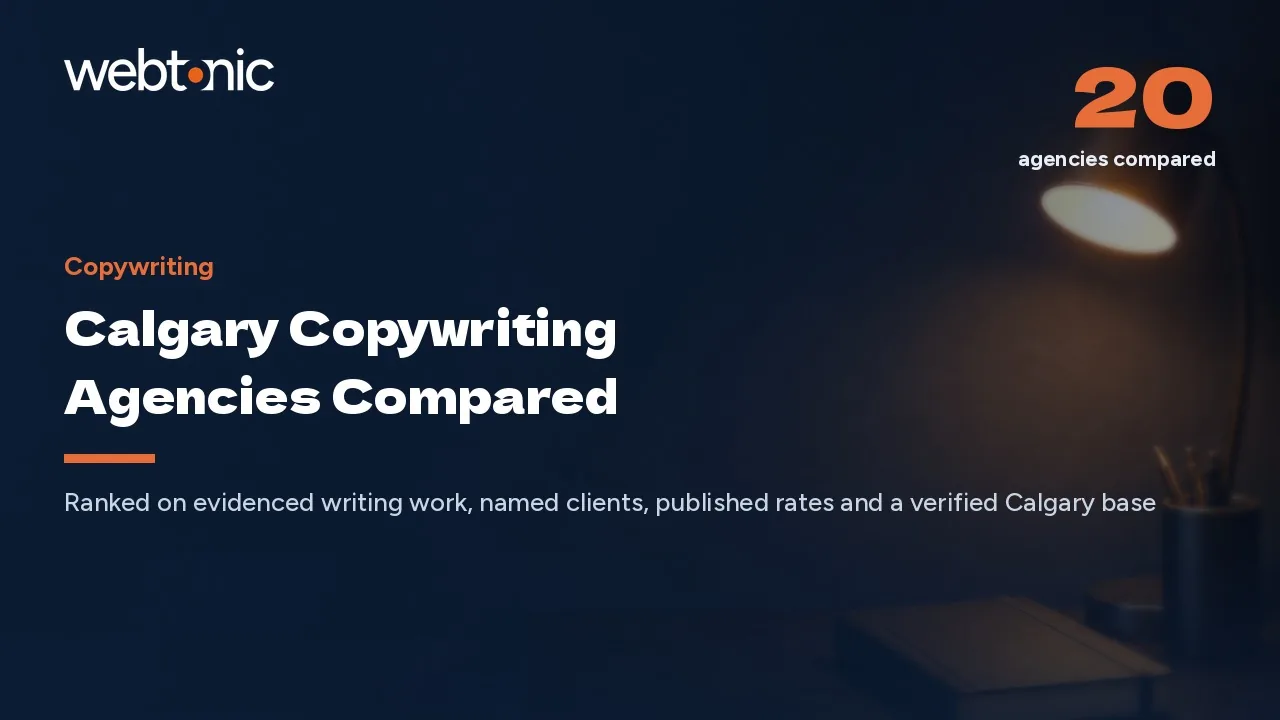 20 Calgary Copywriting Agencies, Compared for 2026 — Web Tonic blog thumbnail