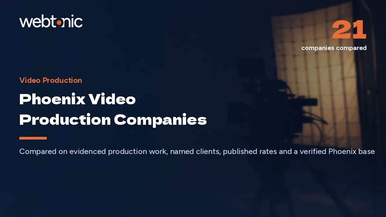21 Phoenix Video Production Companies Worth a Call in 2026 — Web Tonic blog thumbnail