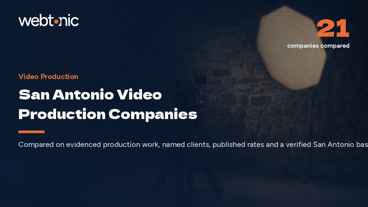 Twenty-One Video Production Companies in San Antonio, 2026 Review — Web Tonic blog thumbnail