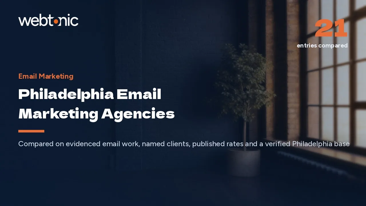 Who Actually Runs Email in Philadelphia? 21 Agencies for 2026 — Web Tonic blog thumbnail