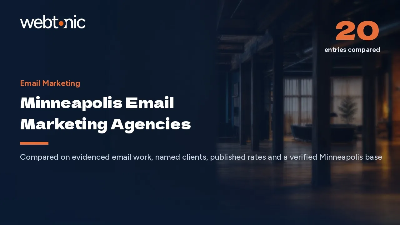 Twenty Minneapolis Email Marketing Agencies, Reviewed for 2026 — Web Tonic blog thumbnail
