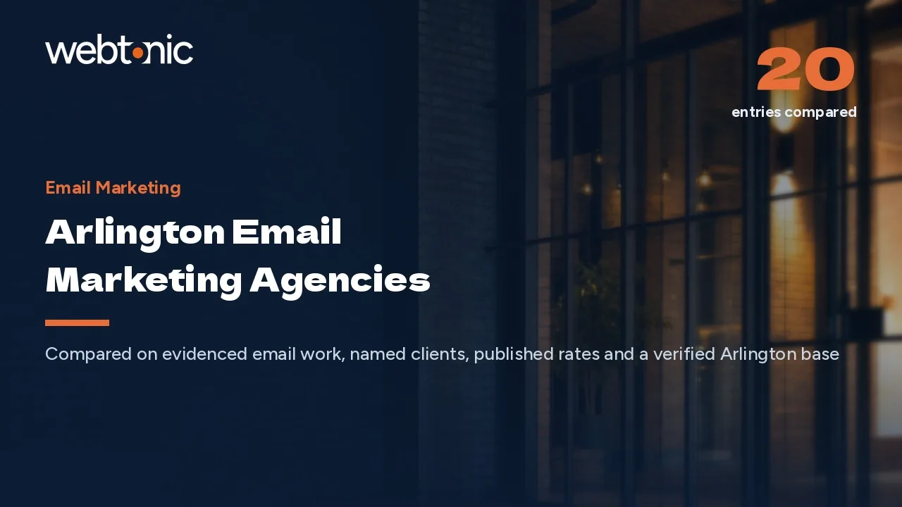 Nineteen Arlington Email Marketing Agencies, Reviewed for 2026 — Web Tonic blog thumbnail