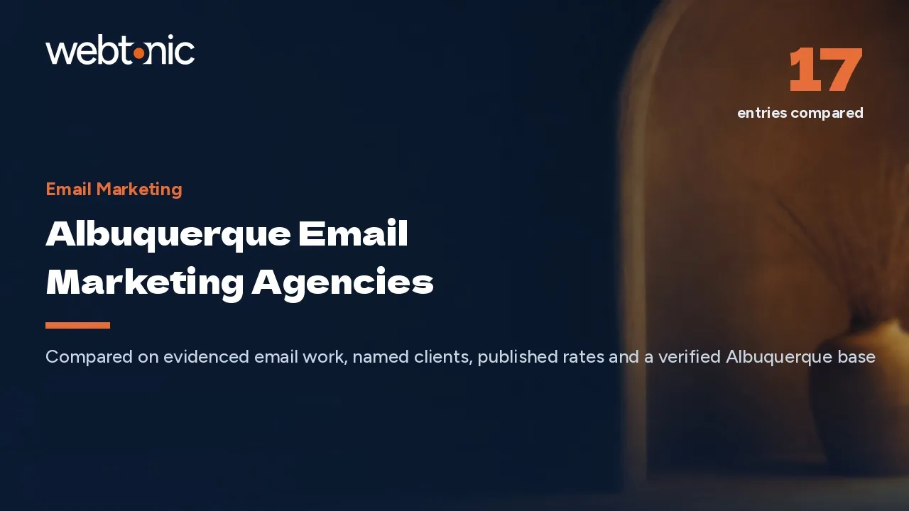 Sixteen Albuquerque Email Marketing Agencies, Compared for 2026 — Web Tonic blog thumbnail