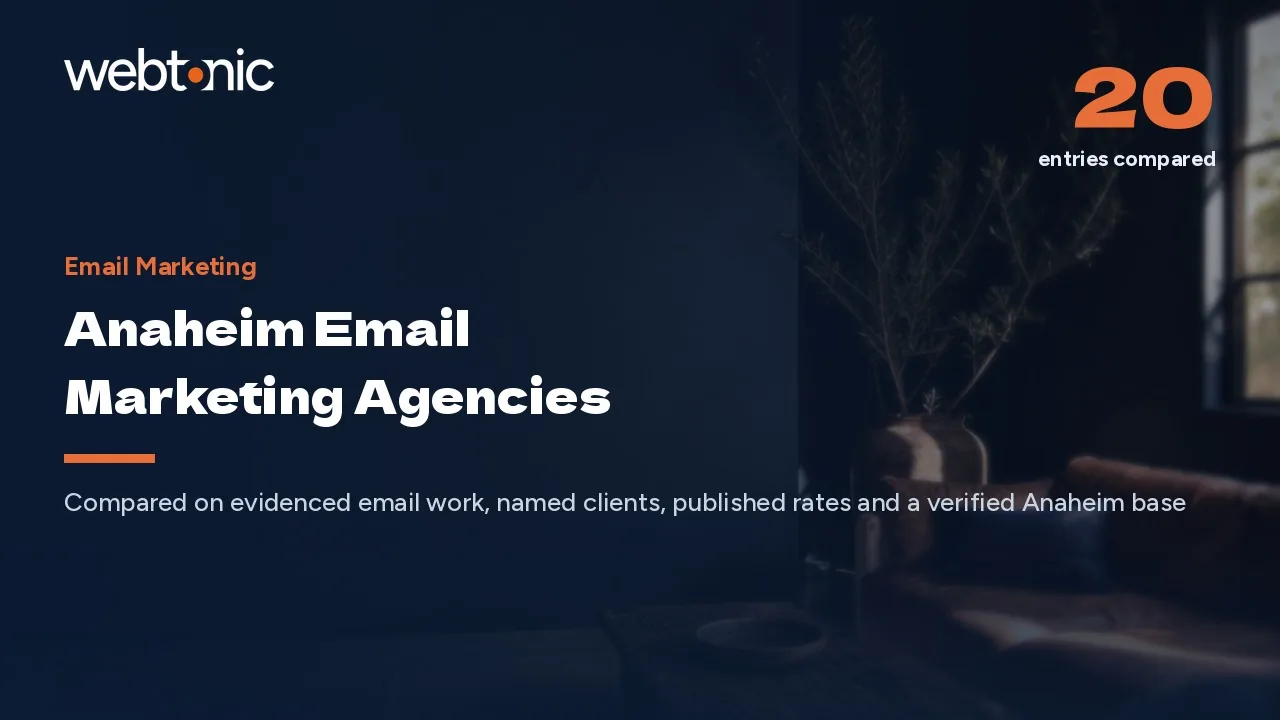 No Email Agency Is Based in Anaheim: 19 Alternatives for 2026 — Web Tonic blog thumbnail