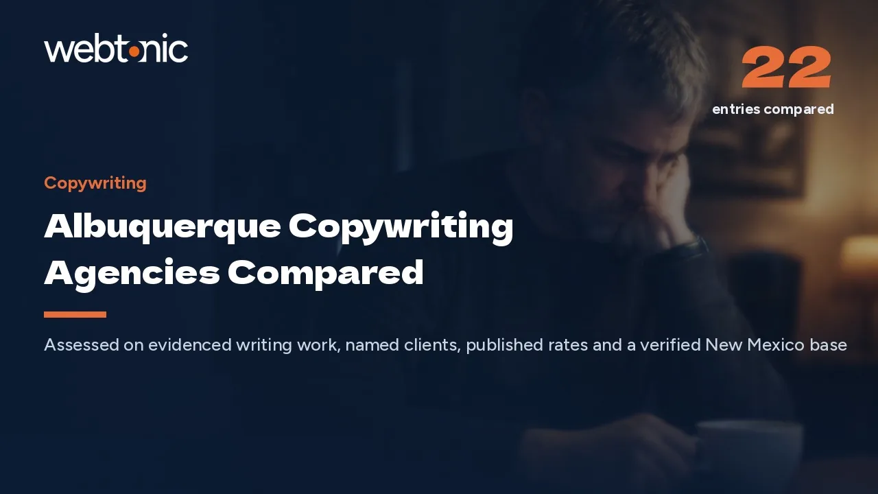 Twenty-Two Albuquerque Copywriting Agencies, Assessed for 2026 — Web Tonic blog thumbnail