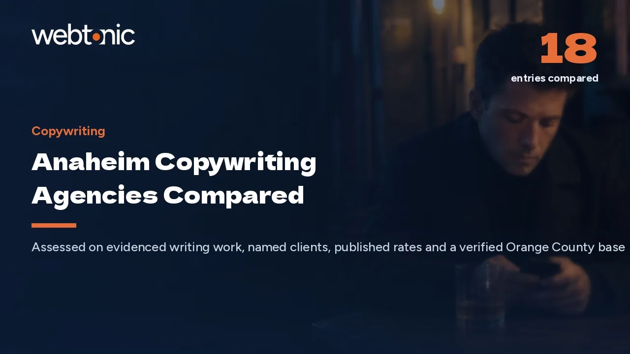Anaheim Copywriting Agencies, Compared Across Orange County for 2026 — Web Tonic blog thumbnail